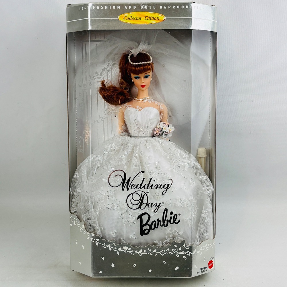 Wedding Day Barbie Doll Collector Edition 1961 Reproduction 17120 Mattel 1996